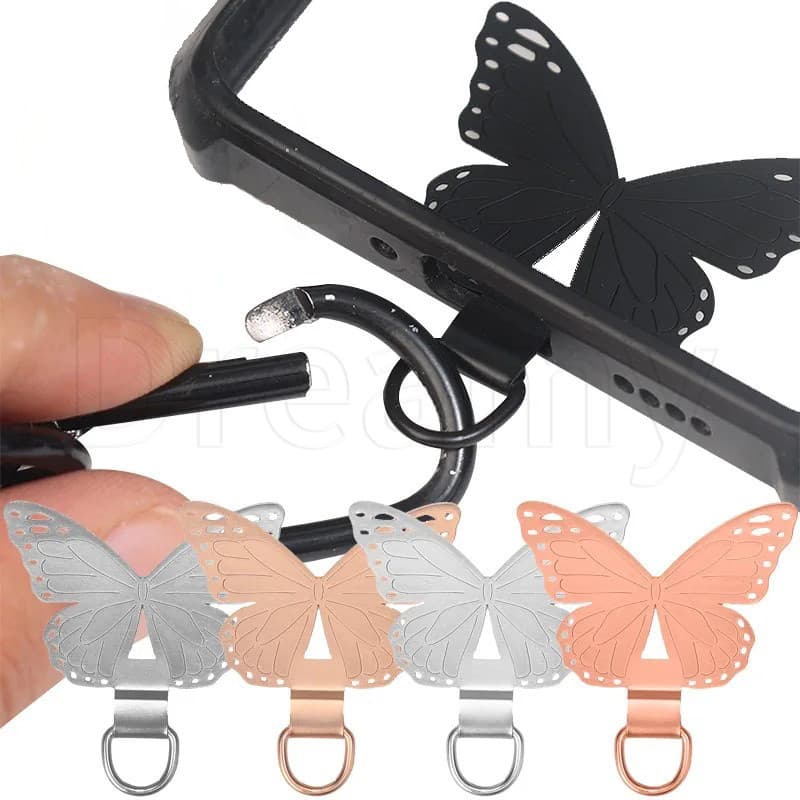 Junta Do Cordão Telefone Móvel Butterfly-Clip Pad Portátil-Patch Cartão De Substituição Celular-Acessórios Para Ultra Fino-Destacável , Universal , Aço Inoxidável
