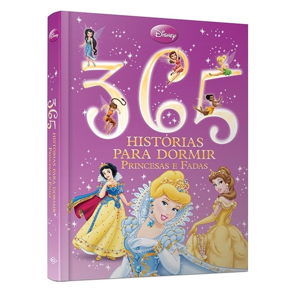Disney - 365 Histórias para dormir - Luxo - Contos Princesas - (Capa almofadada) livro lojaVP 071