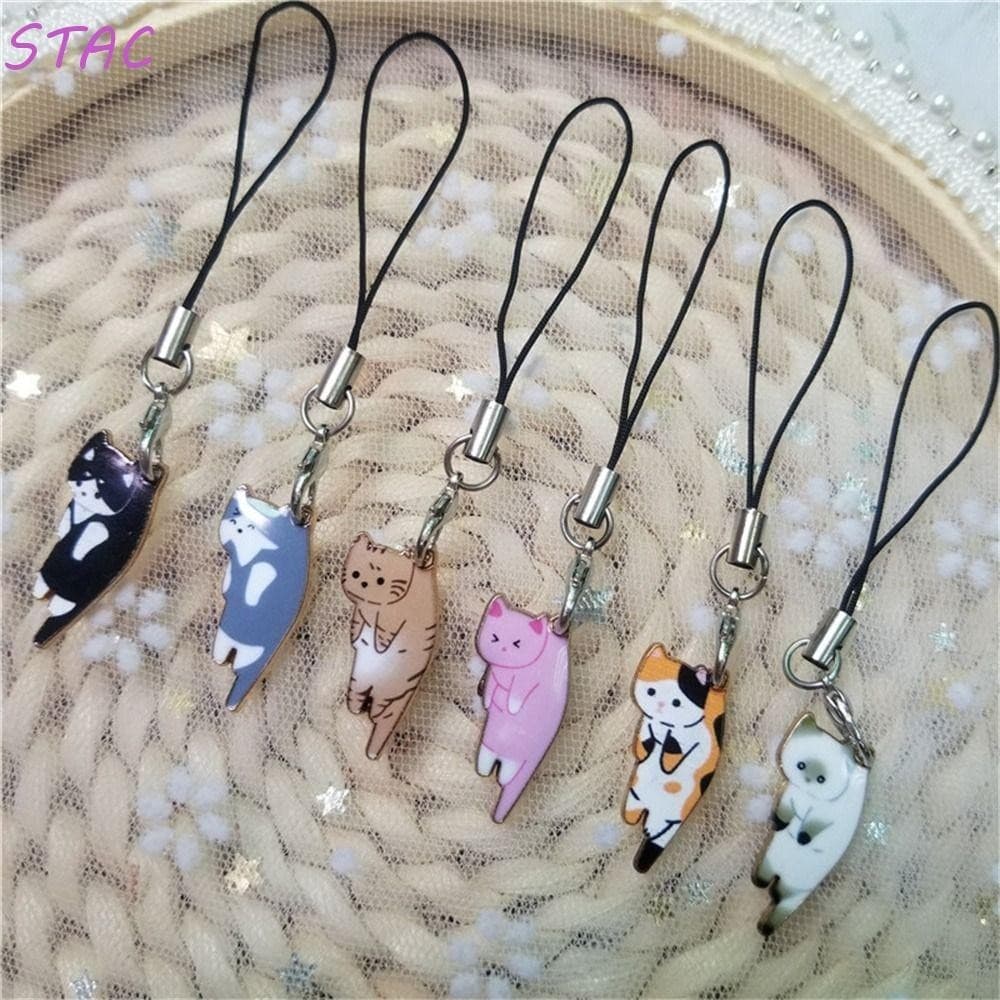Cordões Para Telefone STAC , Bolsa Fofa , Chaveiros , Metal , Desenho Animado , Acessórios , Alça Celular
