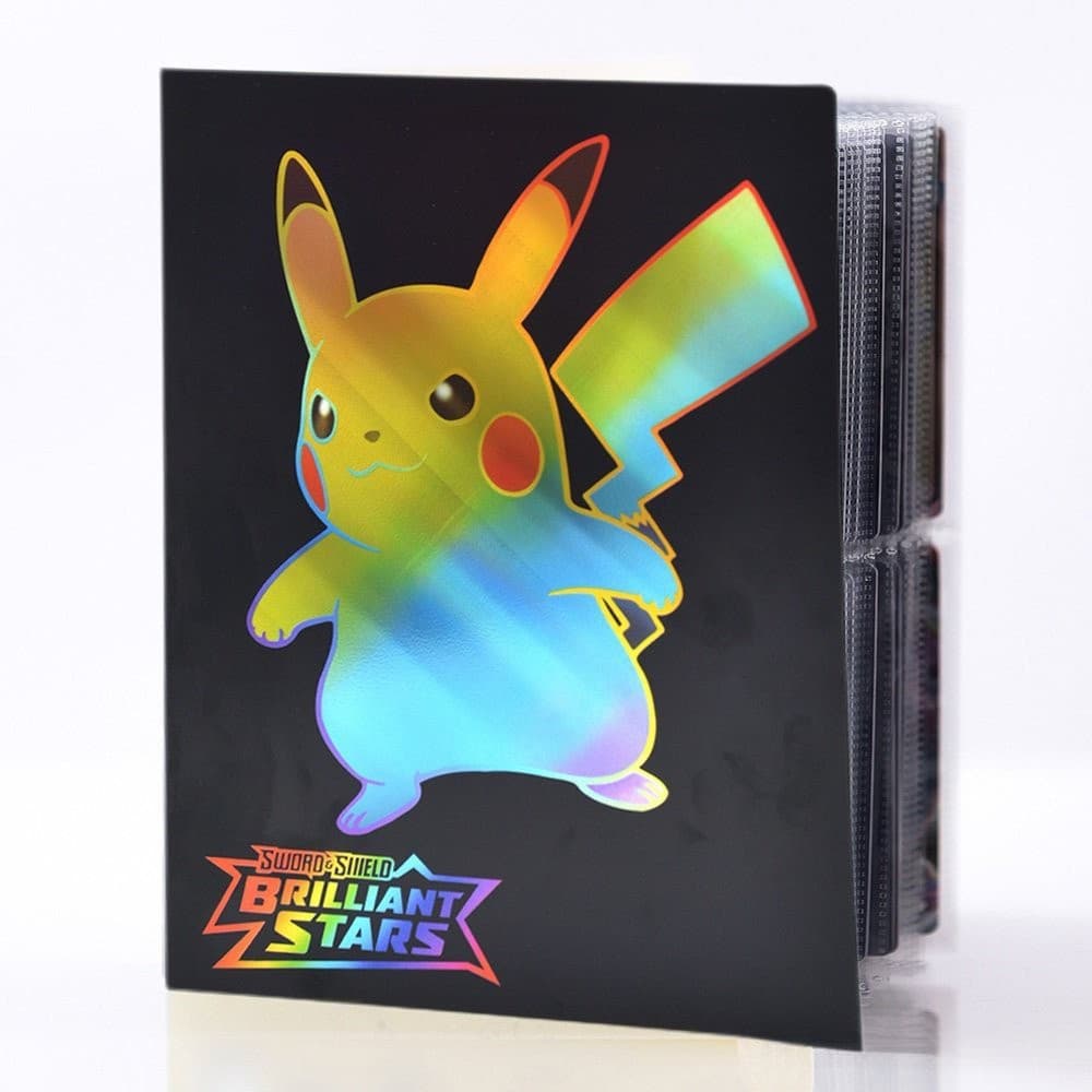 Anime 240 Cartas de Pokémon de Bolso Álbum Holográfico Livro de Cartas Fichário Pikachu Charizard GX Vmax Brochura Brinq