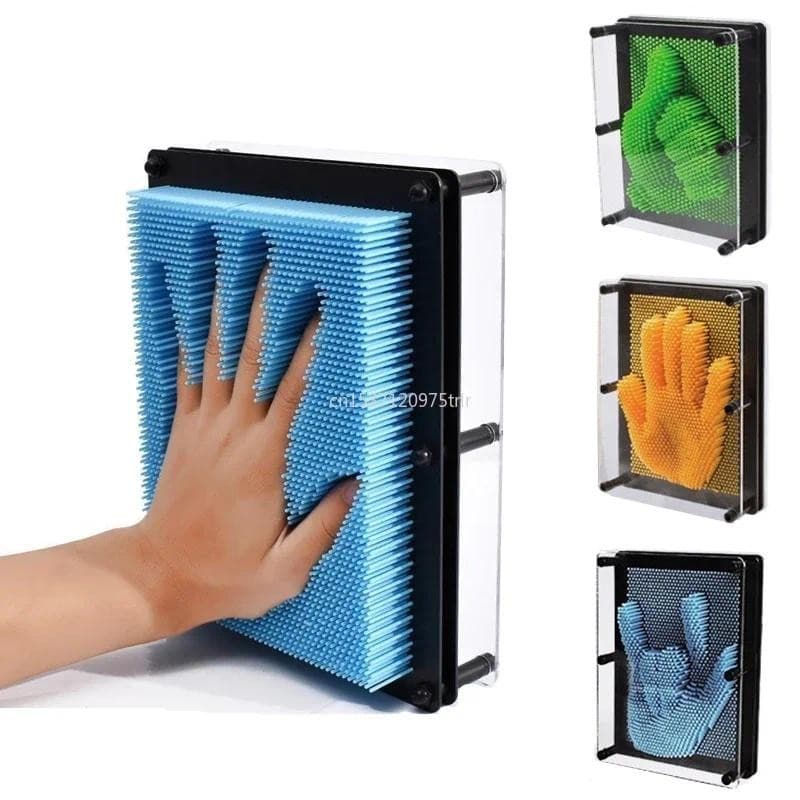 Engraçado 3D Clone Pixel Arte Blocos Brinquedo Colorido Pino Rosto Palma Modelo Pinart Crianças Família Jogo Presentes C