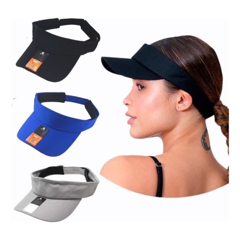 Viseira Feminino Colorido Fitness Tenista Praia