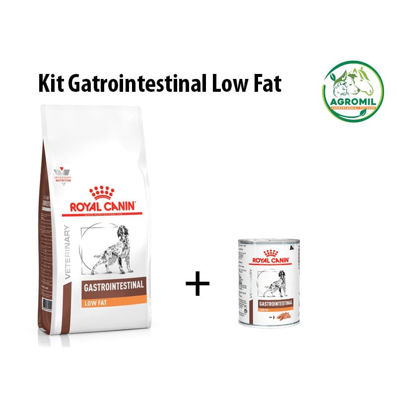 Kit Ração Úmida e Ração Seca Gastro Low Fat Cães Adultos