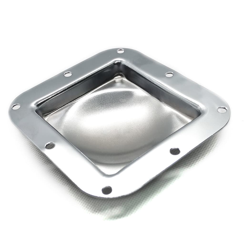 Caneca Para Rodizio Roda Para Case Cromado de 3 Polegadas