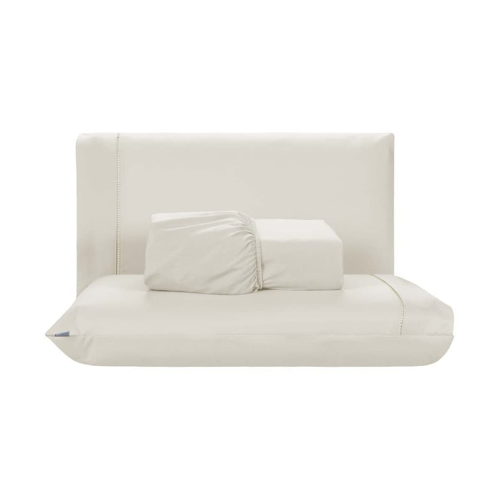 Jogo de Lençol Cama Casal 3 Pçs Percal 200 Fios C/Elástico Sleep