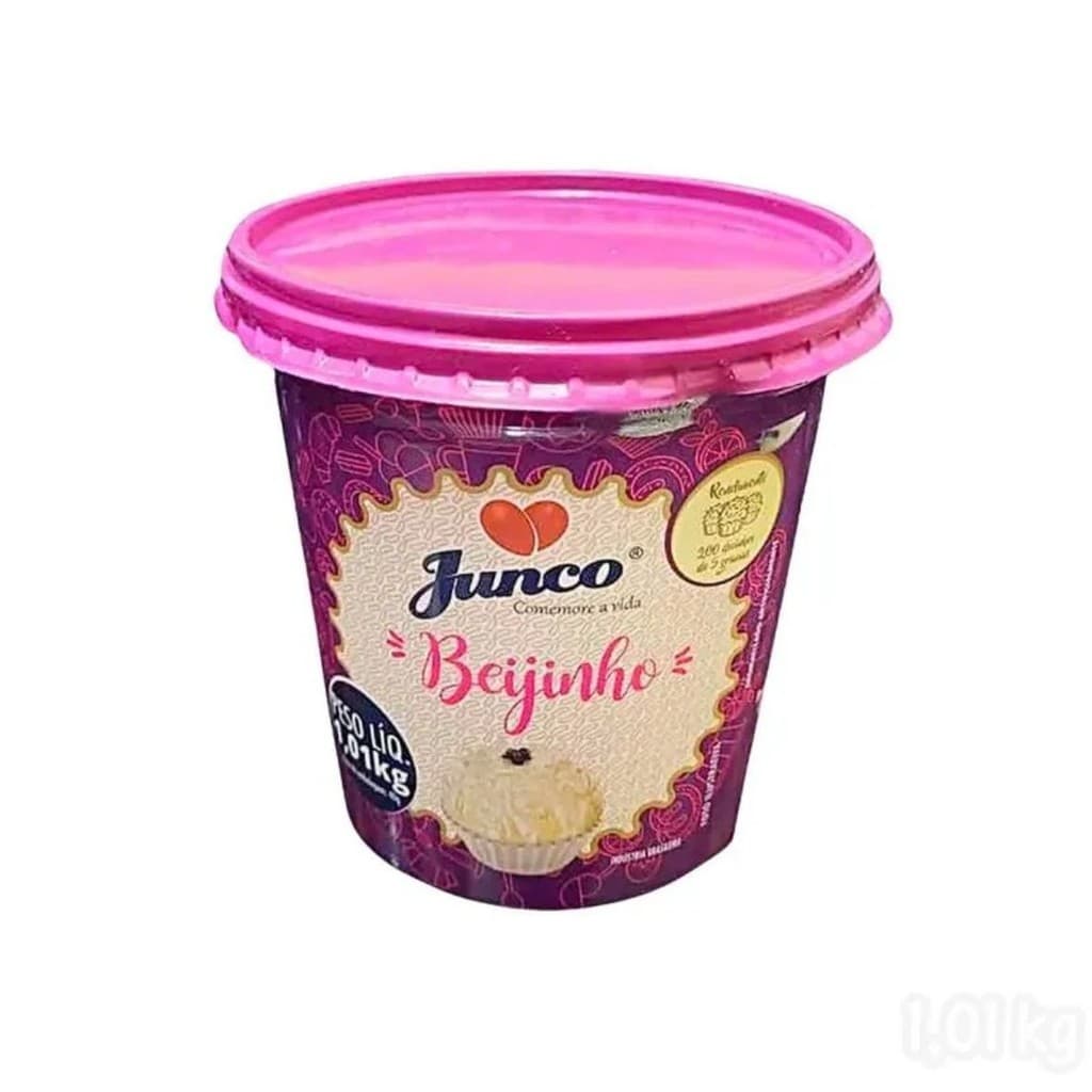 Brigadeiro Sabor Beijinho de Enrolar Junco 1Kg Pasta Pronta Torne a sua Festa mais Fácil. Rende até 200 docinhos