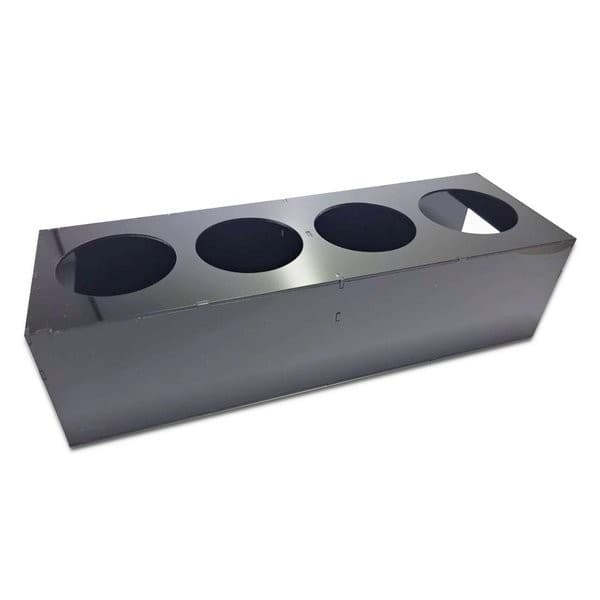 Suporte Para 4 Bisnagas Fifo 710 Ml Acrílico Preto