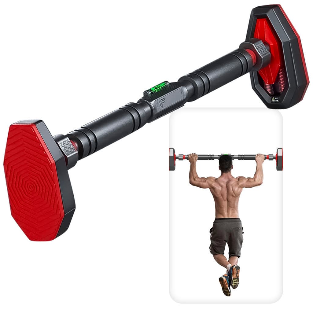 Barra De Porta Fixa Ajustável Profissional Malhação Malhar Em Casa Multifuncional Nível Exercício