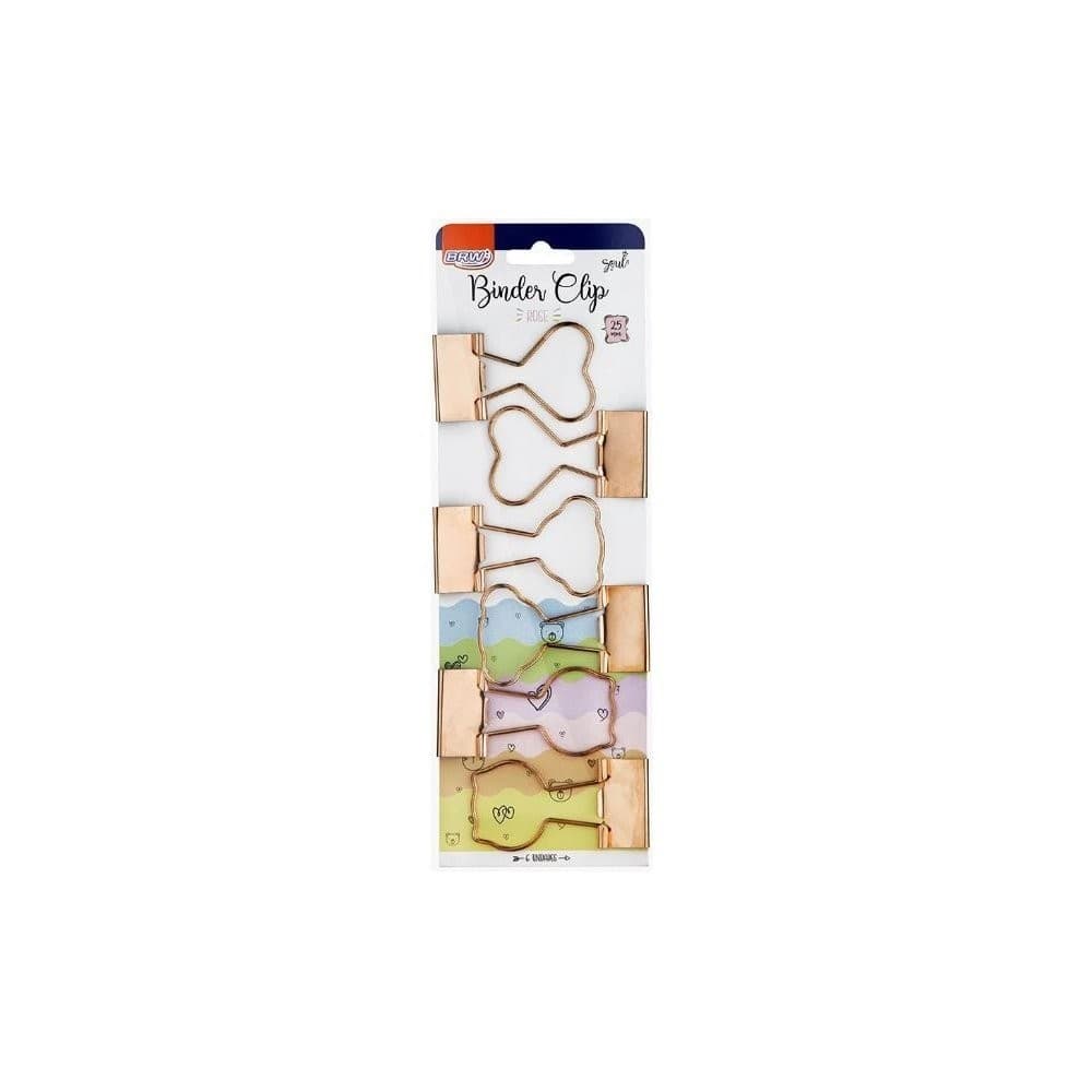 Clips Para Papel Binder 25mm Blister Com 6 Unidades BRW
