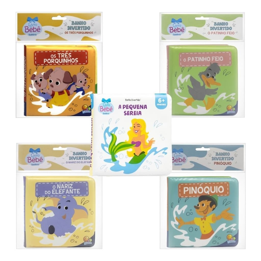 Livro De Banho Amiguinhos Da Água Banho Divertido Interativo
