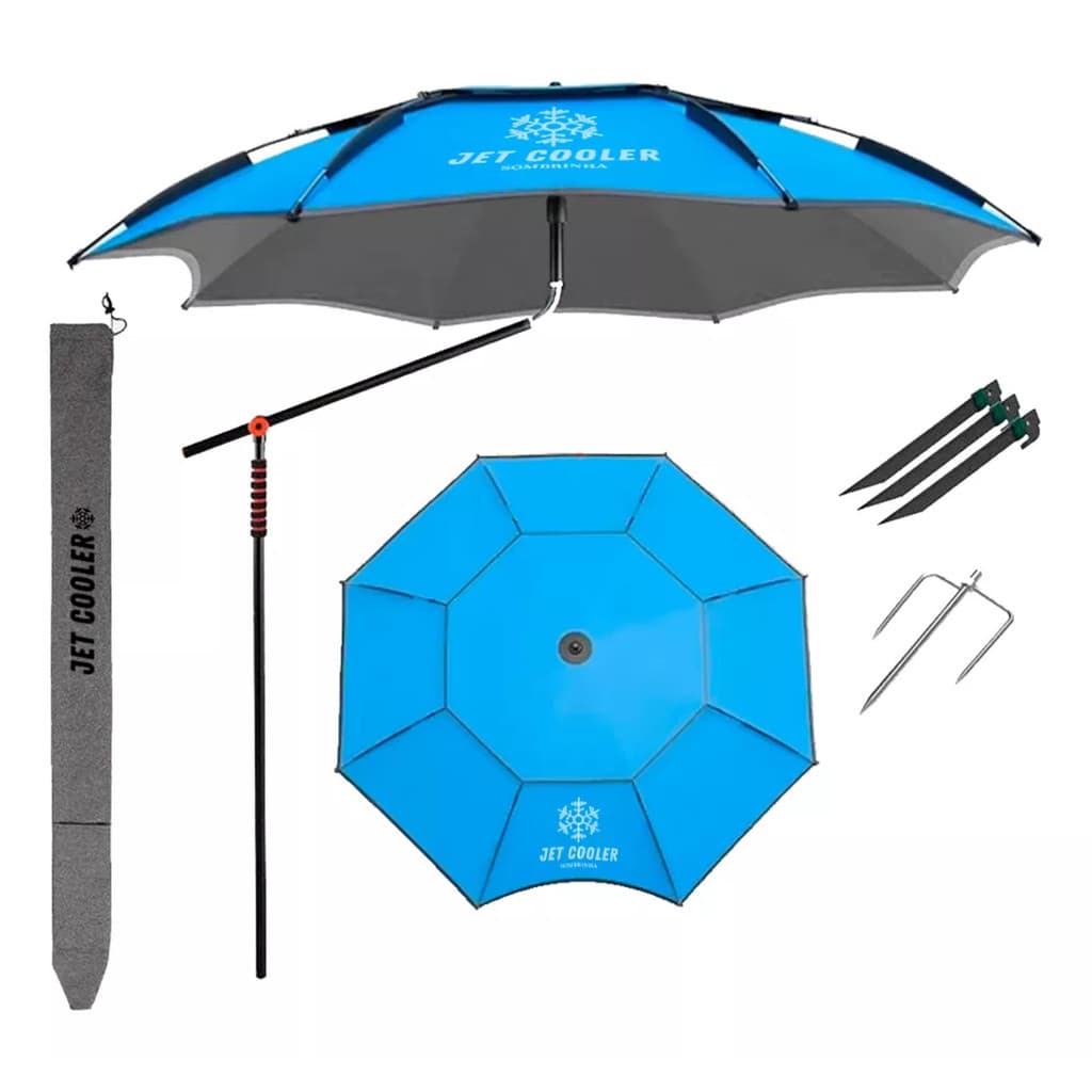 Guarda Sol Ombrelone Praia 2,40m Anti Termico Liso