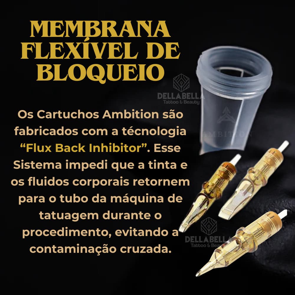 Cartucho Tattoo Premium Profissional XNET/AMBITION 05Und Tatuagem
