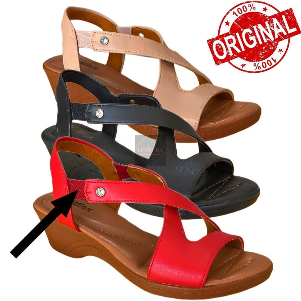 SANDALIA ORTOPÉDICA SOFTFLEX ORIGINAL CONFORTÁVEL ANABELA