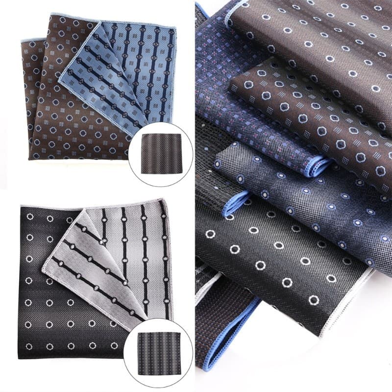 Lenço De Bolso Exclusivo YU Com Lenços De Negócios Padrão Jacquards Para Marido