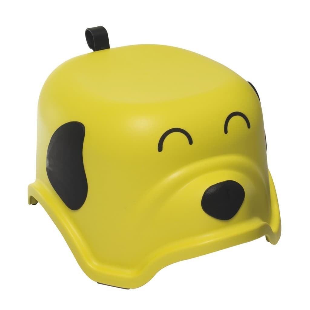 Banquinho Interativo Infantil 1 Degrau Cachorrinho Amarelo Kababy