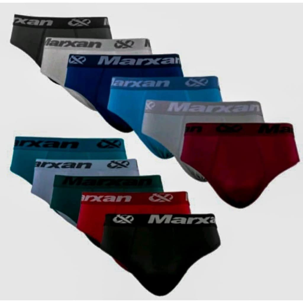 Kit6 Cuecas Slip Microfibra Cós Exposto Personalizado Marxan
