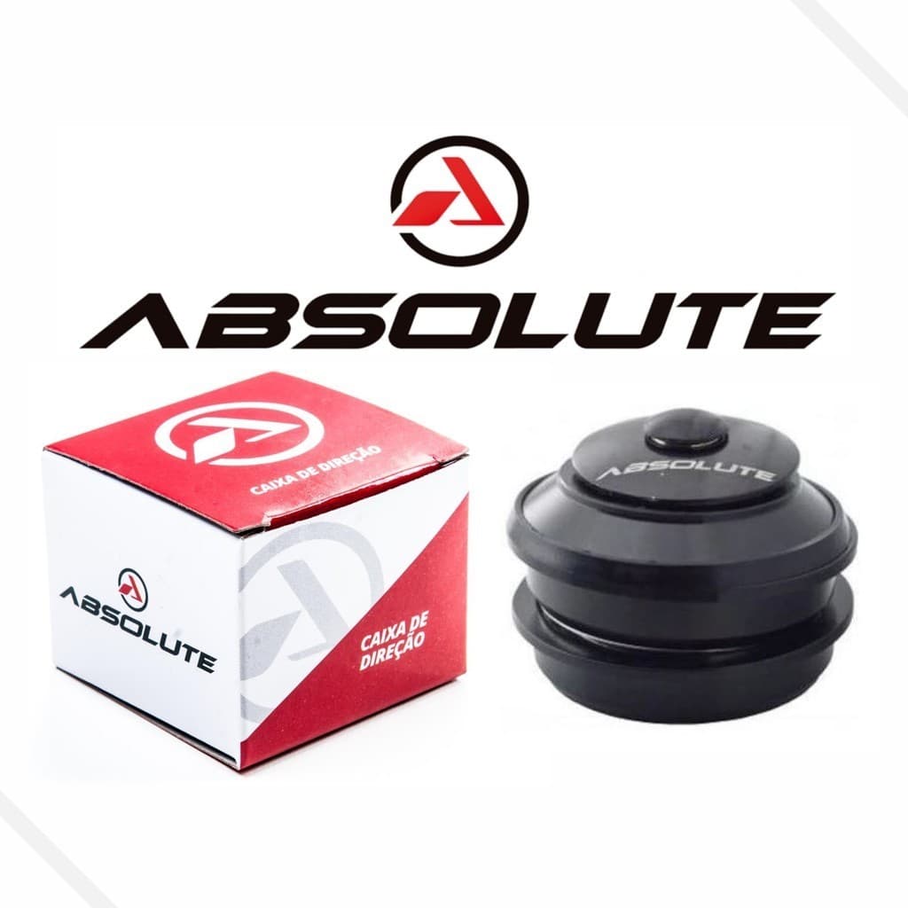 Jogo Movimento Direção Aheadset Semi Integrado 44/44mm p/ Bike 29 c/Caixa e Esfera Absolute