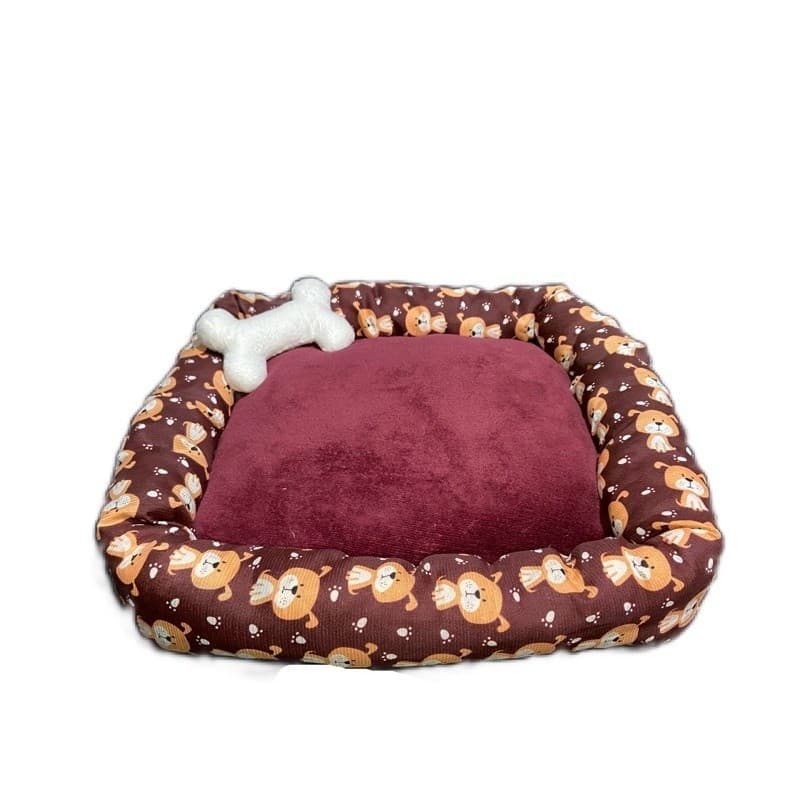 Cama Para Cachorro Cama Pet com Zíper 45cm x 45cm Caminha Pet para Cães e gatos Estampa igual a da foto