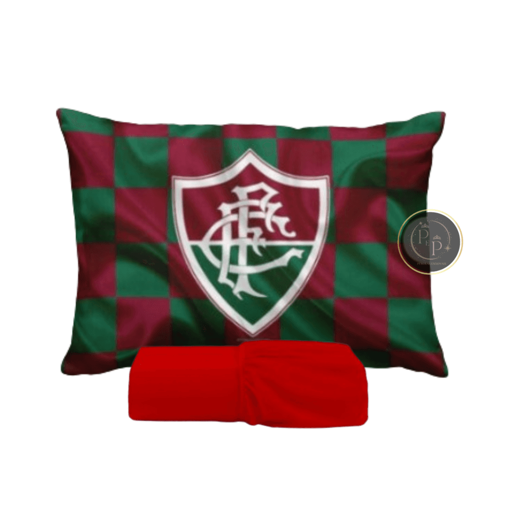JOGO DE LENÇOL SOLTEIRO INFANTIL FLUMINENSE FRONHA TRAVESSEIRO, LENÇOL DE ELASTICO