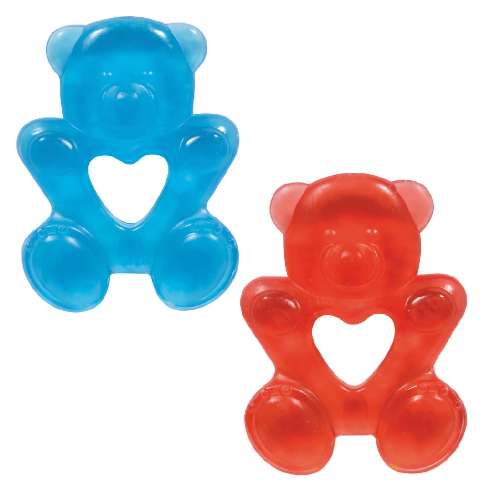 Mordedor de Água para Bebê Buba Ursinho Gelado Alivia Dor da Gengiva Dente Bebe Azul Rosa