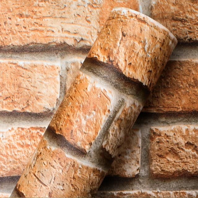 Papel de Parede Adesivo Tijolo Vermelho 0,61m x 1m – Realista, Lavável e Fácil de Aplicar