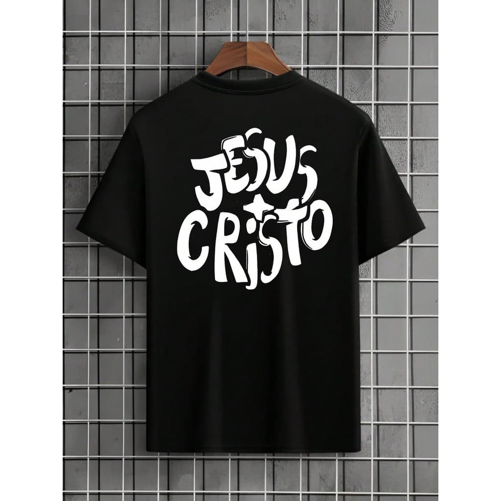 Camiseta Jesus Cristo Camisa Unissex Modelo Tradicional e Plus Size