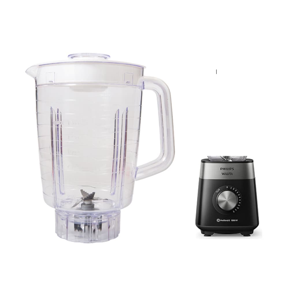 Copo De Liquidificador Walita 5000 RI2240 RI2242 RI2244 Branco Cristal Completo Reforçado