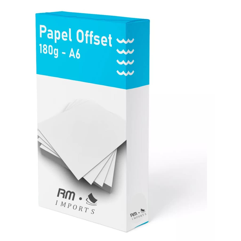 Papel Offset 180g - A6 - (Alta Alvura) - 250 a 1000 folhas