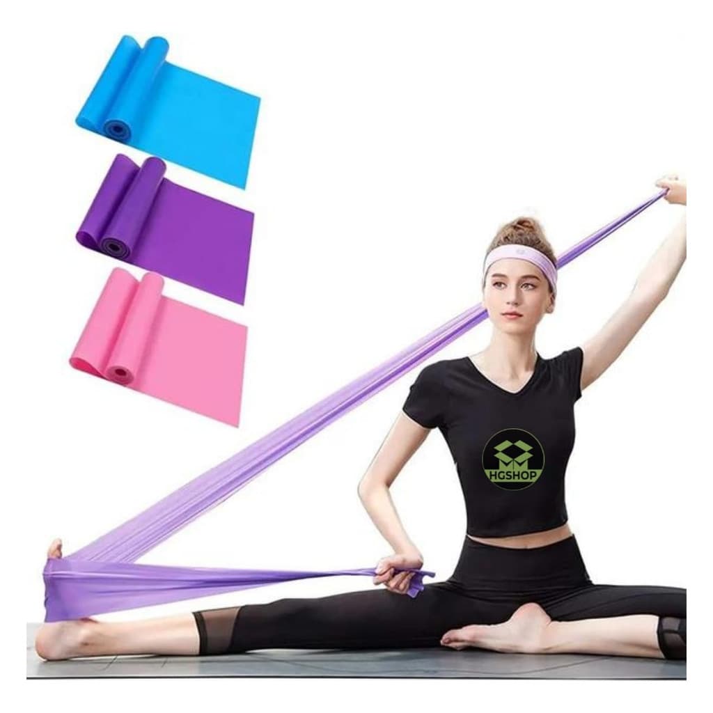 Kit 3 Faixas Elásticas Thera Bands Fisioterapia Pilates