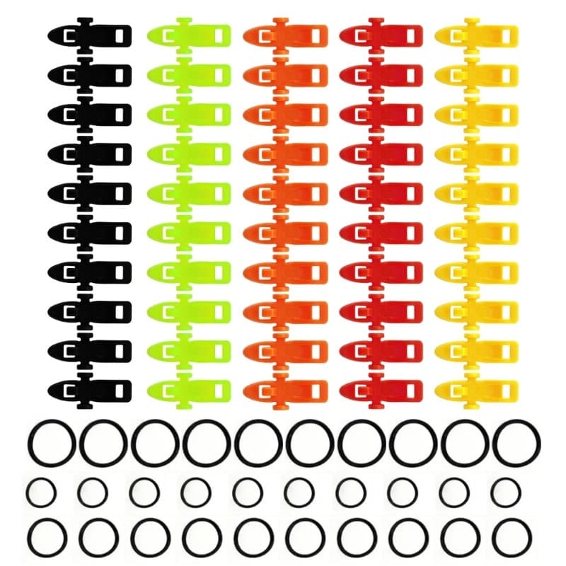 Li * 10 Pcs Gancho Pesca Iscas Keeper Vara Suportes Acessórios Cabide