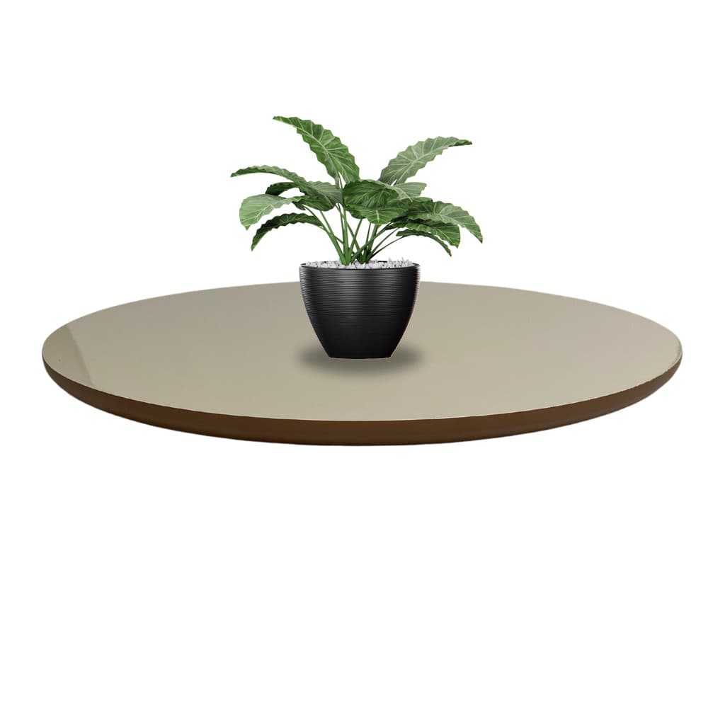 Tampo Redondo Em Madeira MDF 35cm Para Mesa Mesinha Apoio Lateral Canto Moveis
