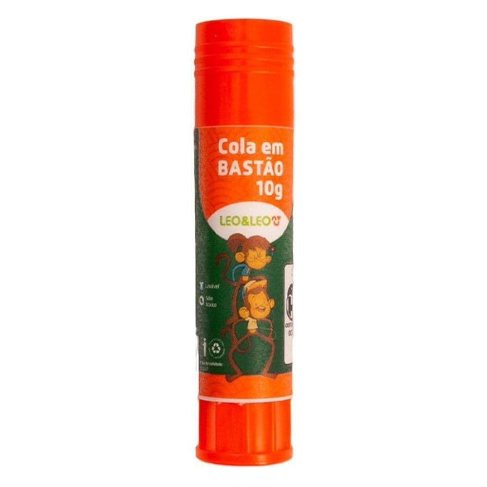 Cola em Bastão Escolar Leo&amp;Leo Branca 10g