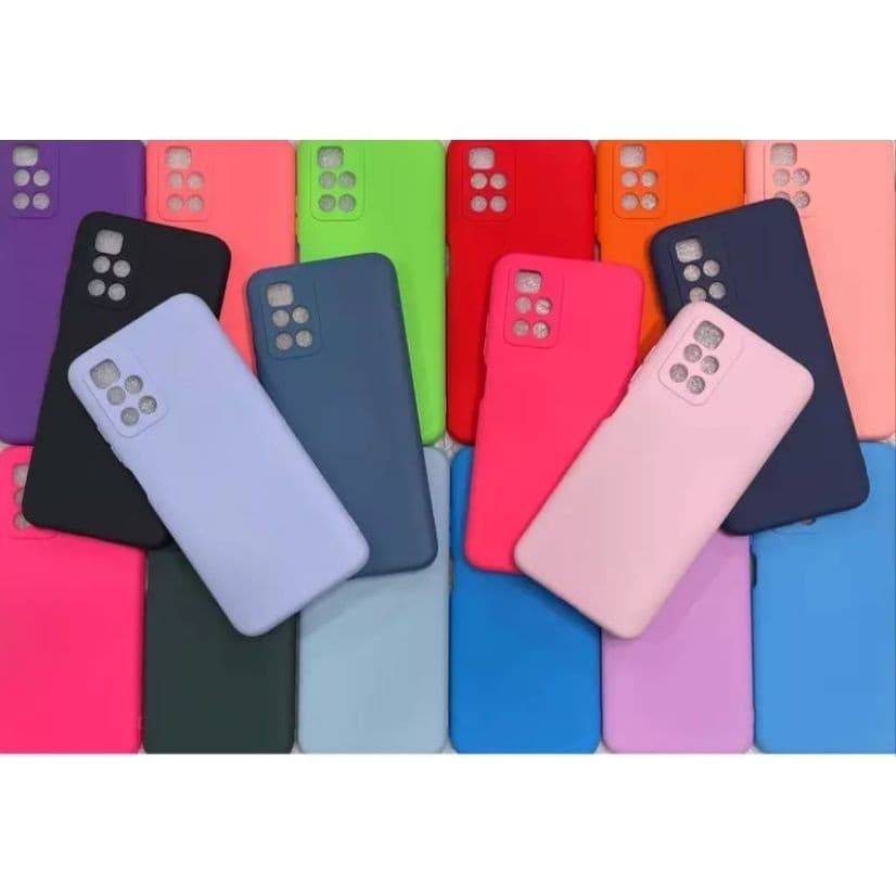 Capa Capinha Case Redmi 10 4G / Redmi 10 Prime - Silicone Aveludado Protetora Colorido