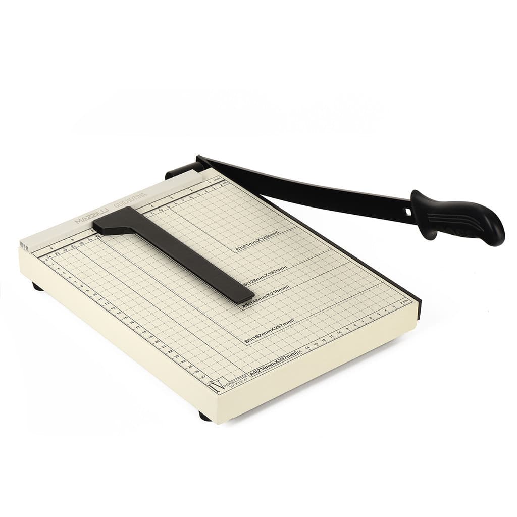 Guilhotina Base A莽o 30 Cm Papel A4 At茅 10 Folhas C/ Trava