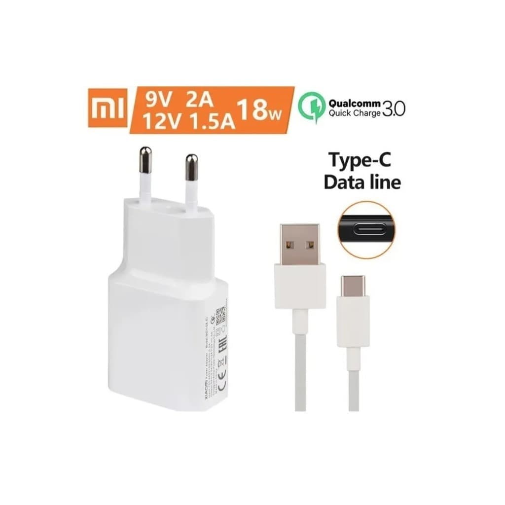 Original Carregador Para Xiaomi Turbo Tipo C Redmi Mi lite Note