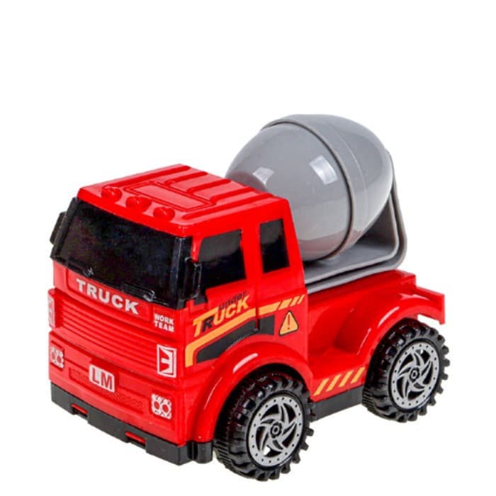 MINI CAMINHÃO BRINQUEDO CONSTRUÇÃO BITONEIRA FRICÇÃO 10CM