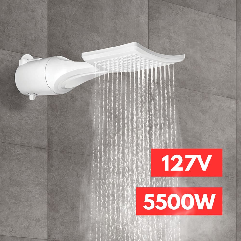 Chuveiro Ducha Multitemperaturas Loren Shower Ultra Lorenzetti 127v 5500w Branco