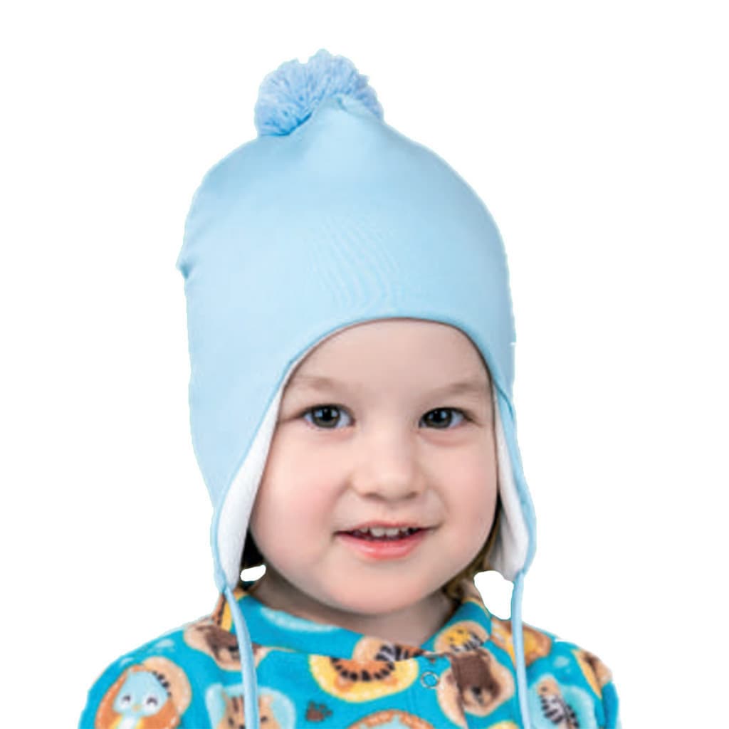 Touca Térmica Bebê Everly Energy Up Thermo Dry Azul Claro Inverno Frio Intenso Gorro Térmico Menino