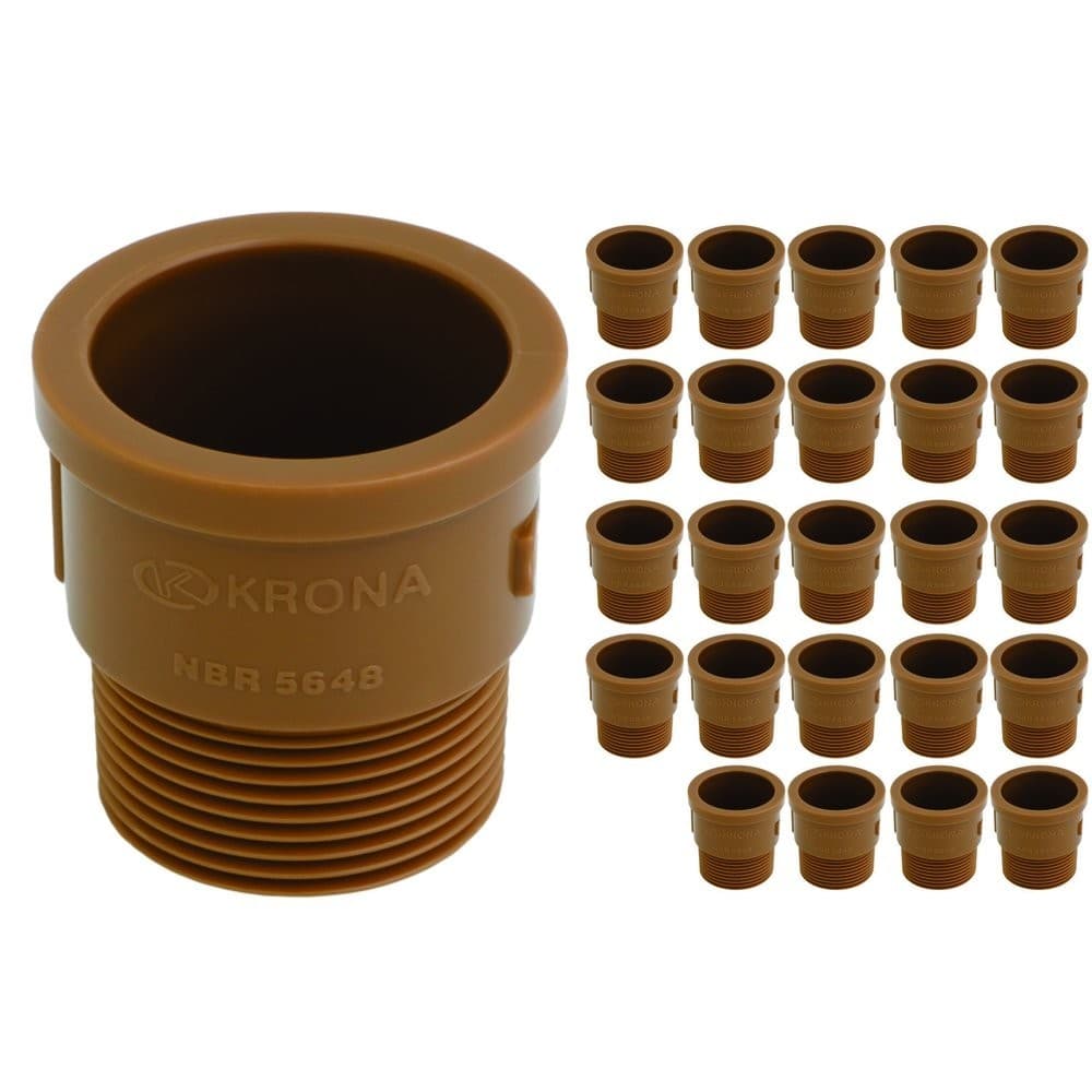 Adaptador Curto Soldável 32mm x 1" 25 Peças Krona