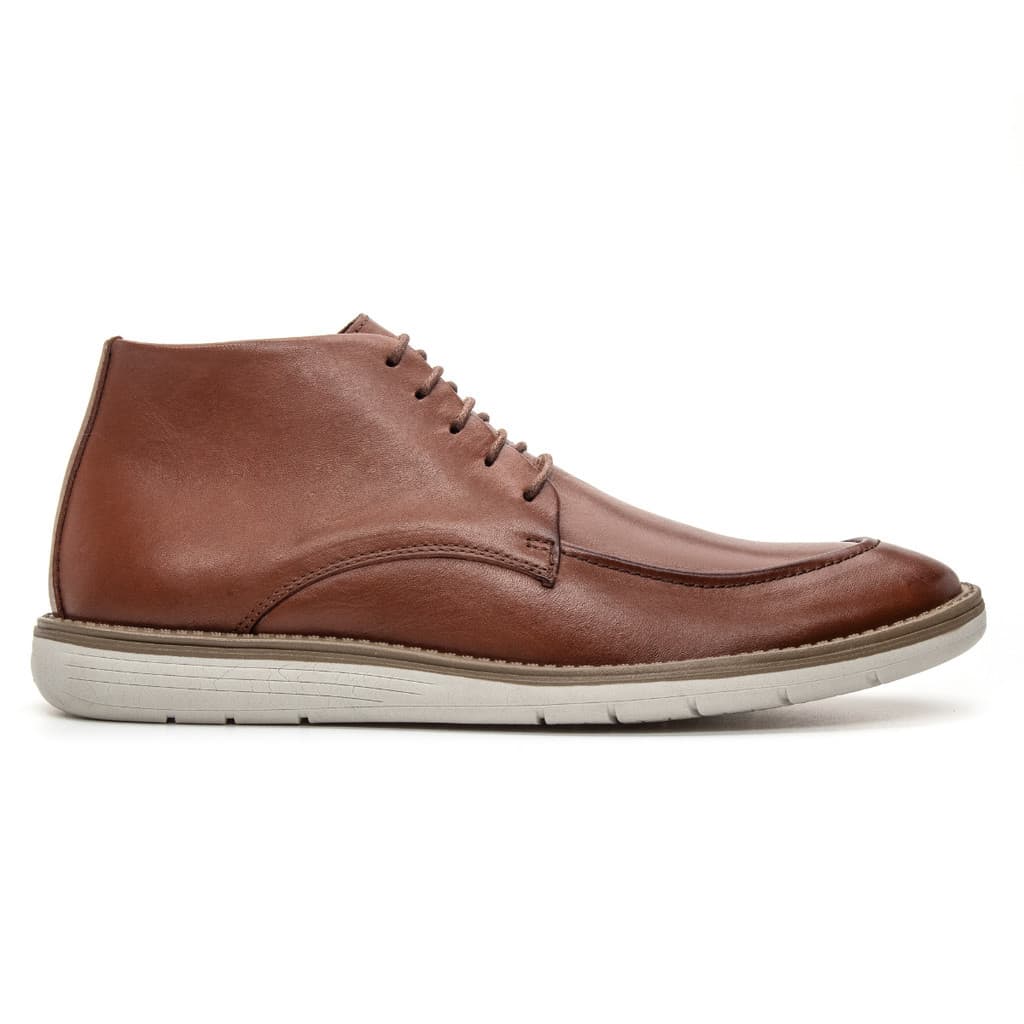 Sapato Casual Masculina Esporte Fino Couro Legitimo Qualidade Conforto Oxford Cano Alto Pomoção