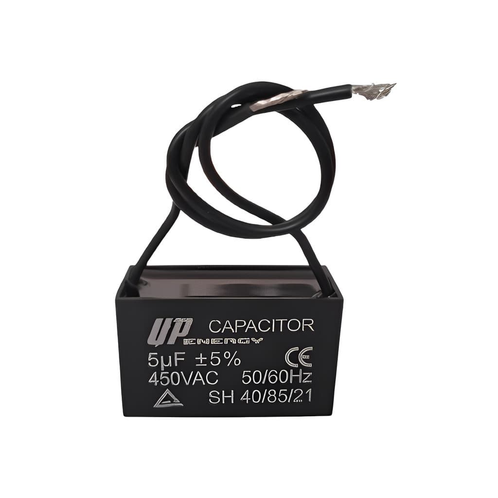 01 Pç/03 Pçs/08 Pçs Capacitor Quadrado 5uF CBB61 50/60Hz 2 Fios Usado em Ventilador e Outros