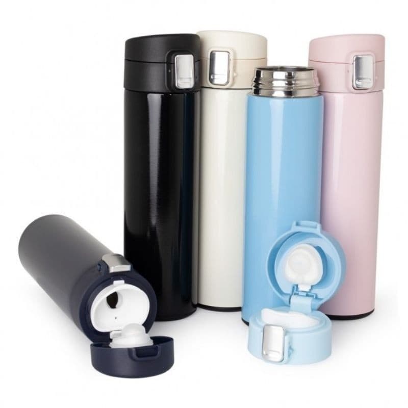 Garrafa térmica 450ml personalizado com Nome, Logo