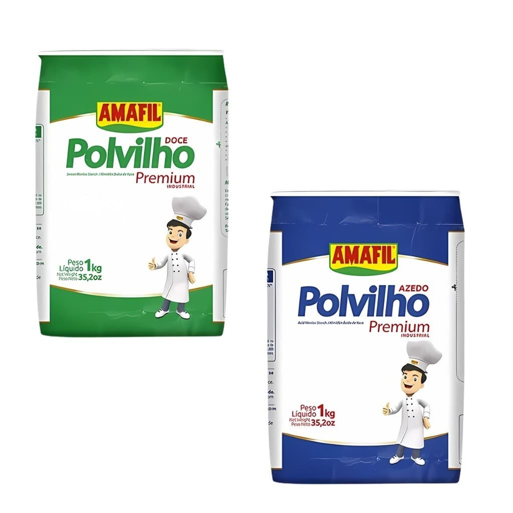 Polvilho de Mandioca Premium Industrial Farinha 1kg Amafil