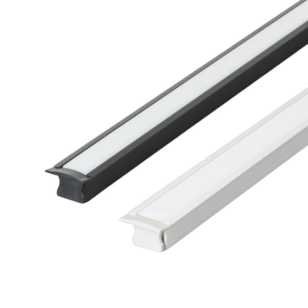 Kit 2 Perfil de Led Reforçado Embutir 24x14mm Barra 3m para Fita de Led