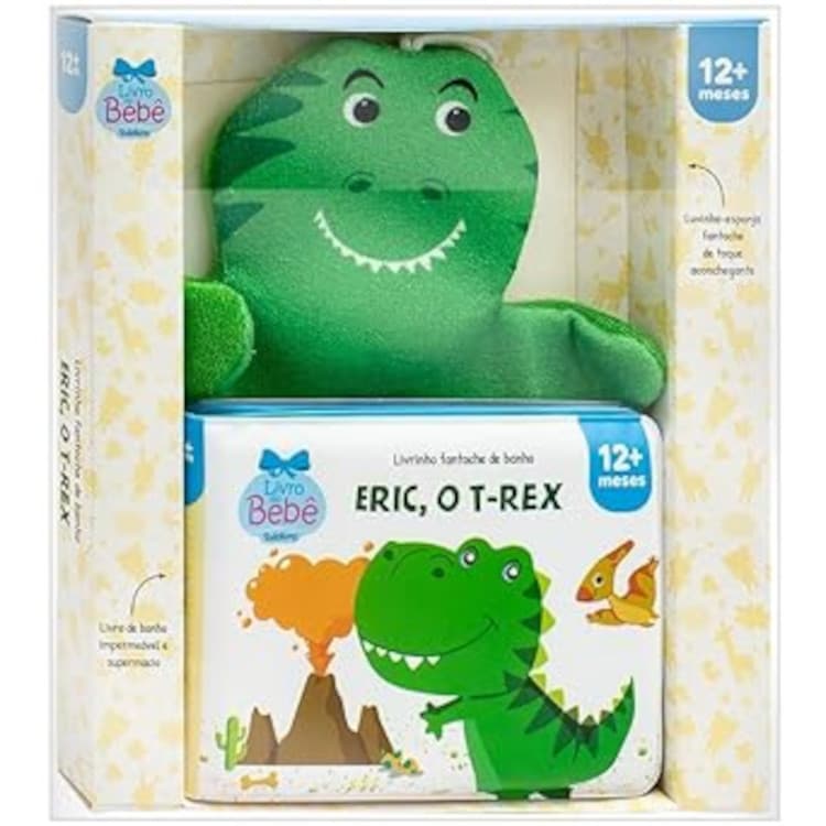 Livrinho fantoche de banho - Eric o t-rex