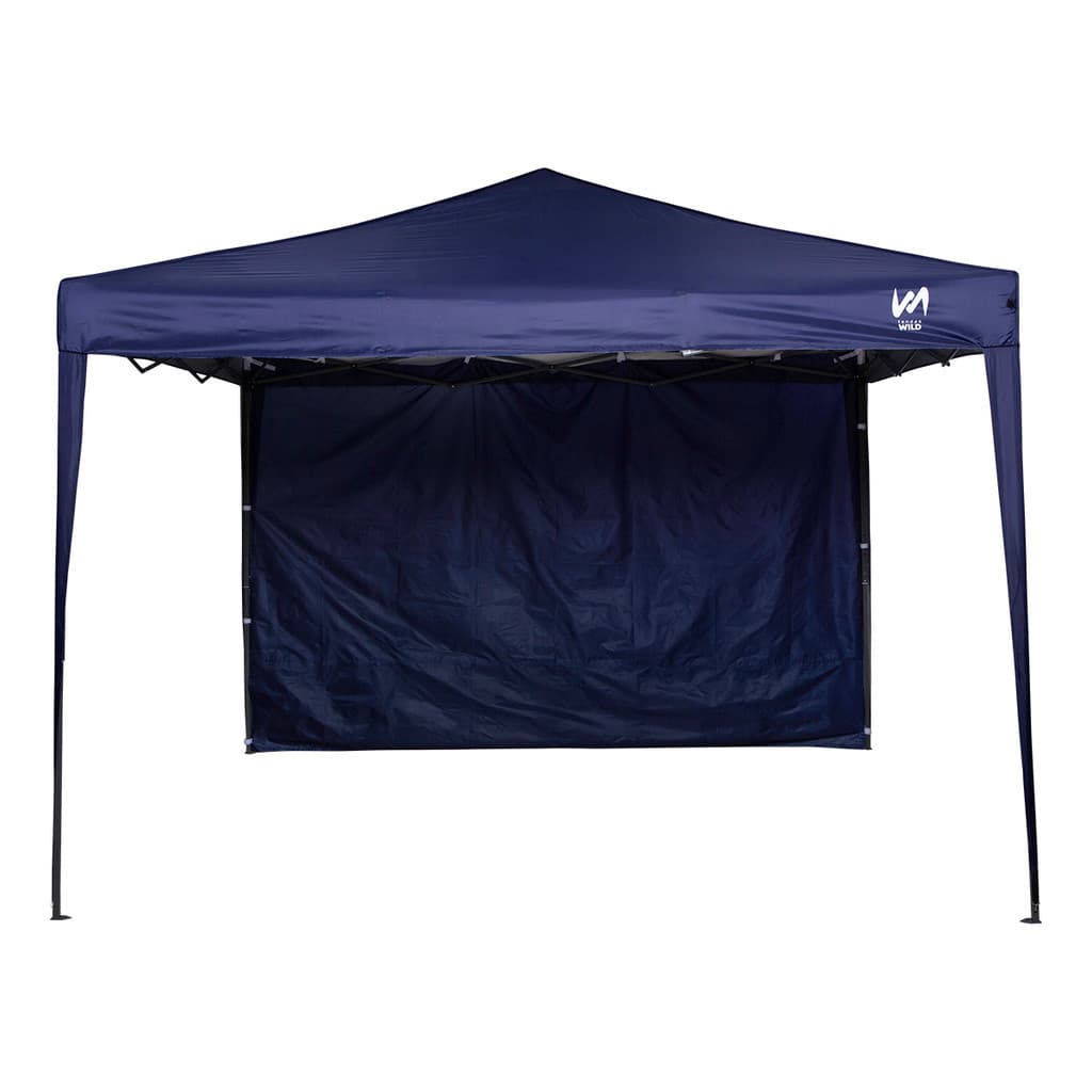 Gazebo Dobrável 3x3 Tendas Wild - Praia E Campo 1 Parede - Azul