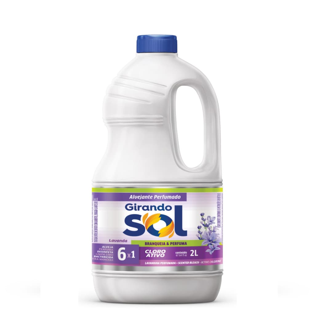 Alvejante com Cloro Girando Sol 2 Litros Lavanda