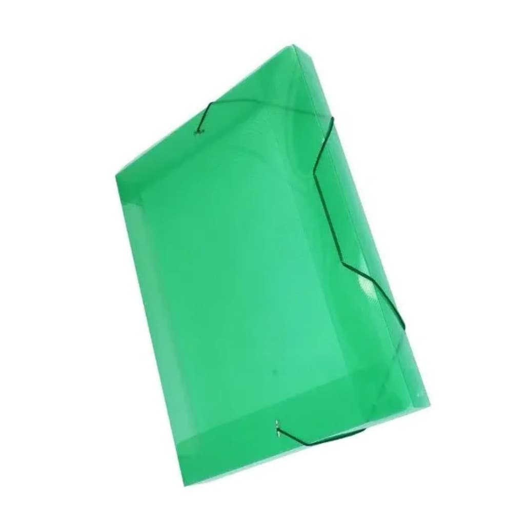 Pasta Aba Elastico Plastica Acp Oficio 30mm Vermelha Pacote Com 10