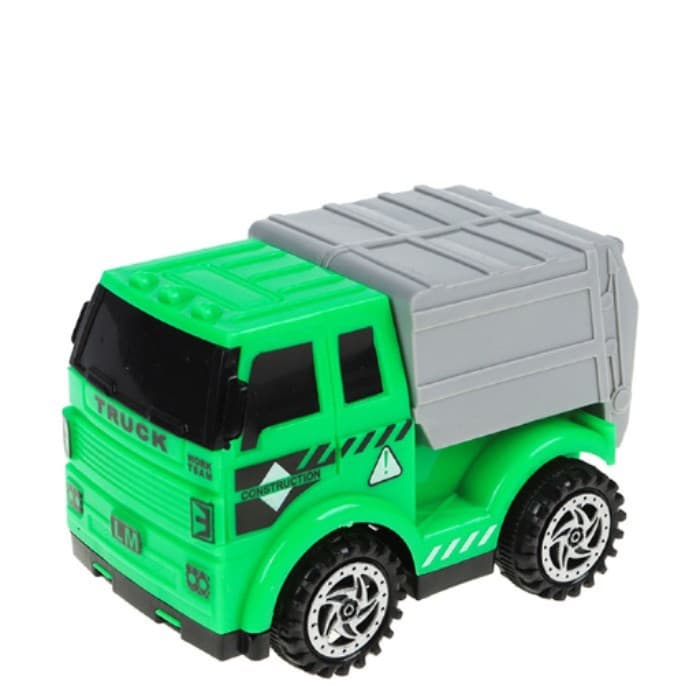 MINI CAMINHÃO BRINQUEDO CONSTRUÇÃO GARBAGE FRICÇÃO 10CM