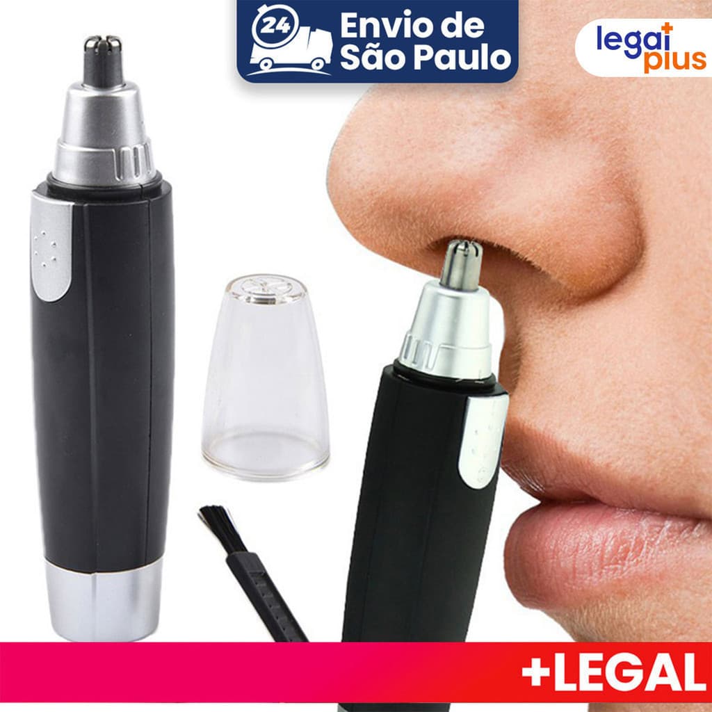 Aparador Removedor de Pelos Elétrico Portátil para Nariz Orelha Rosto Depilador Facial com Design Ergonômico